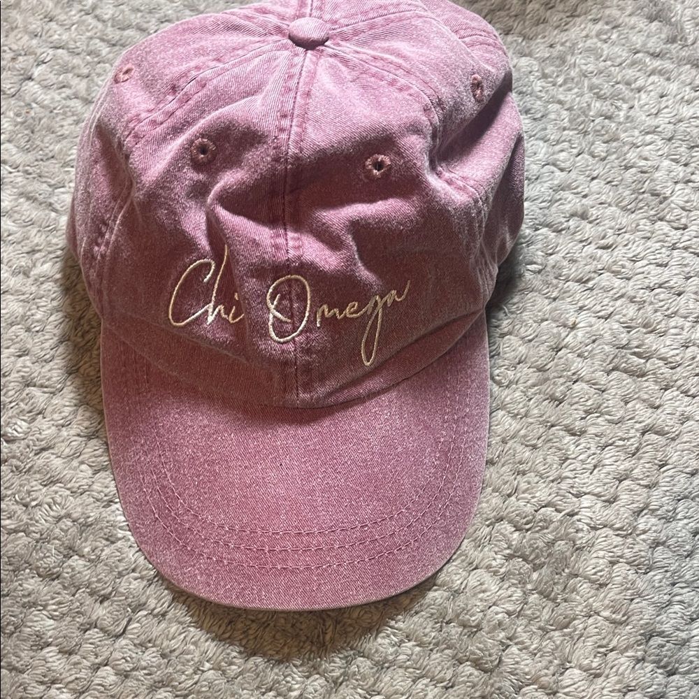Adams Mauve Baseball Cap with Eiffel Tower Detail